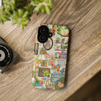 Cute cat pet portrait phone case for iPhone 17 by Printify, featuring a cozy living room scene with a stylish, adorable cat design.