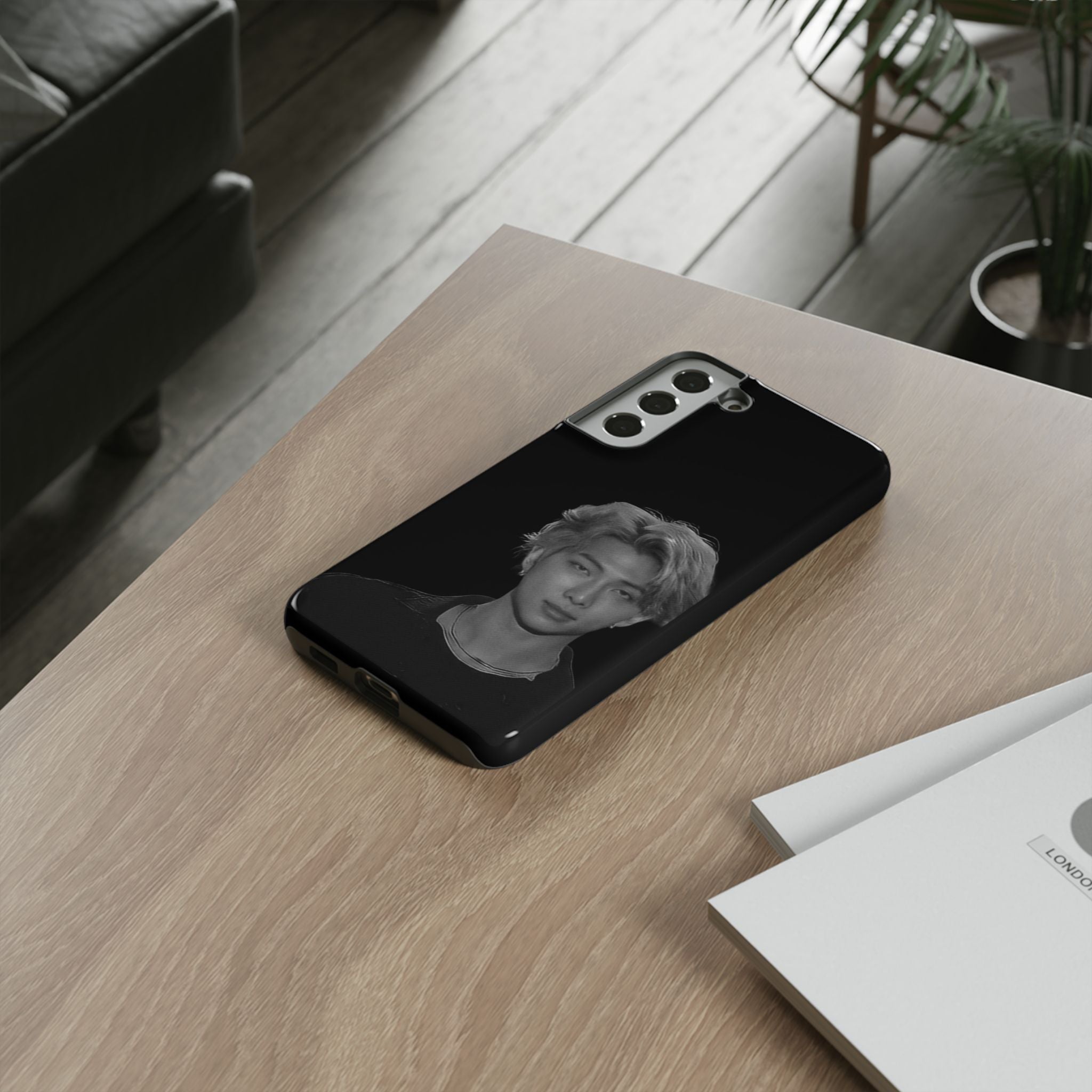 Printify Namjoon BTS concert phone case with durable design, featuring vibrant artwork for iPhone protection.