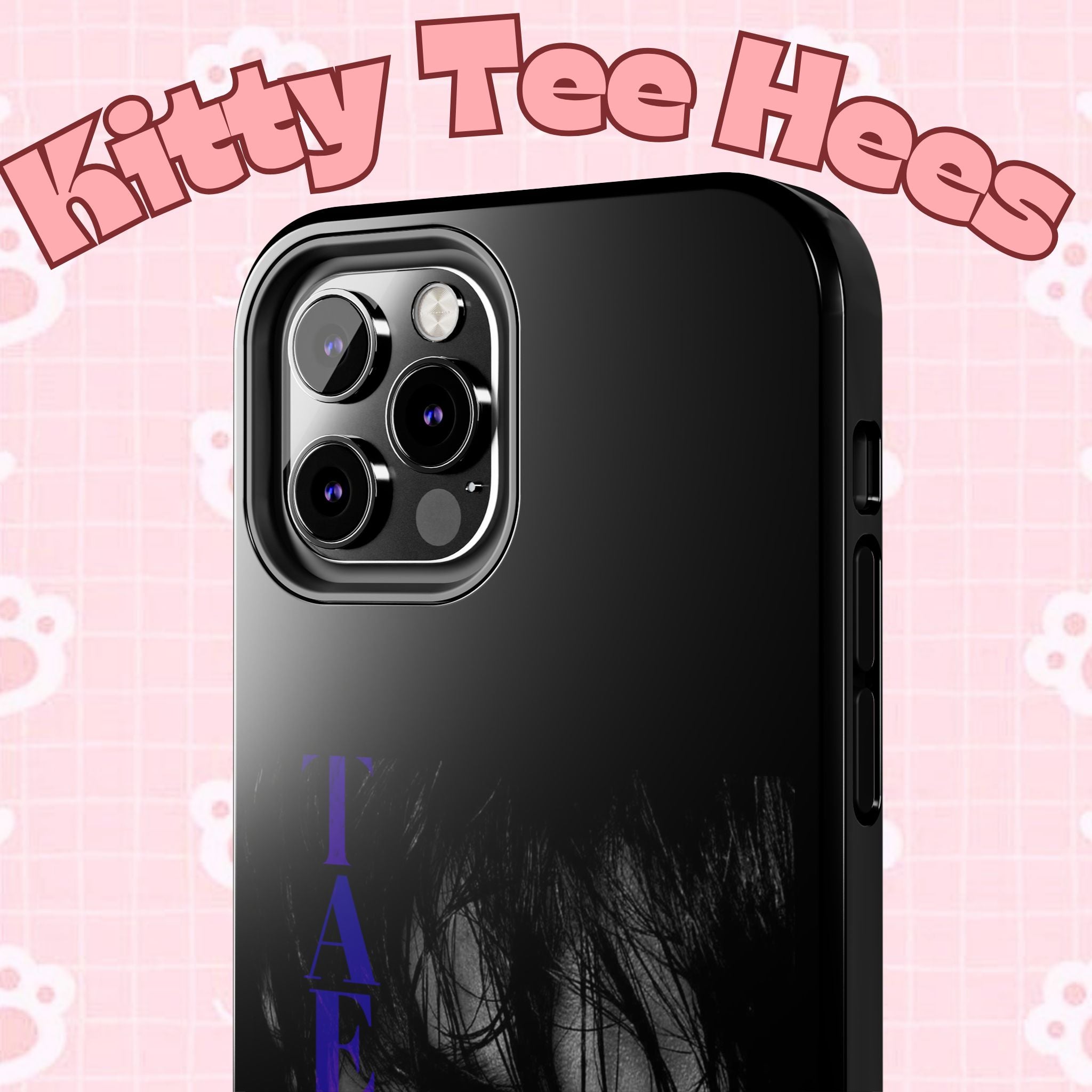 Dark Bangtan BTS phone case featuring Taehyung (V) design for iPhone and Samsung, with a stylish and protective look.