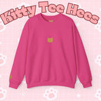 Funny Cat Cozy Pullover Sweatshirt | Cat Illustration, Cozy Vibes, Christmas 2025 gift, pet lovers - Kitty TeeHees