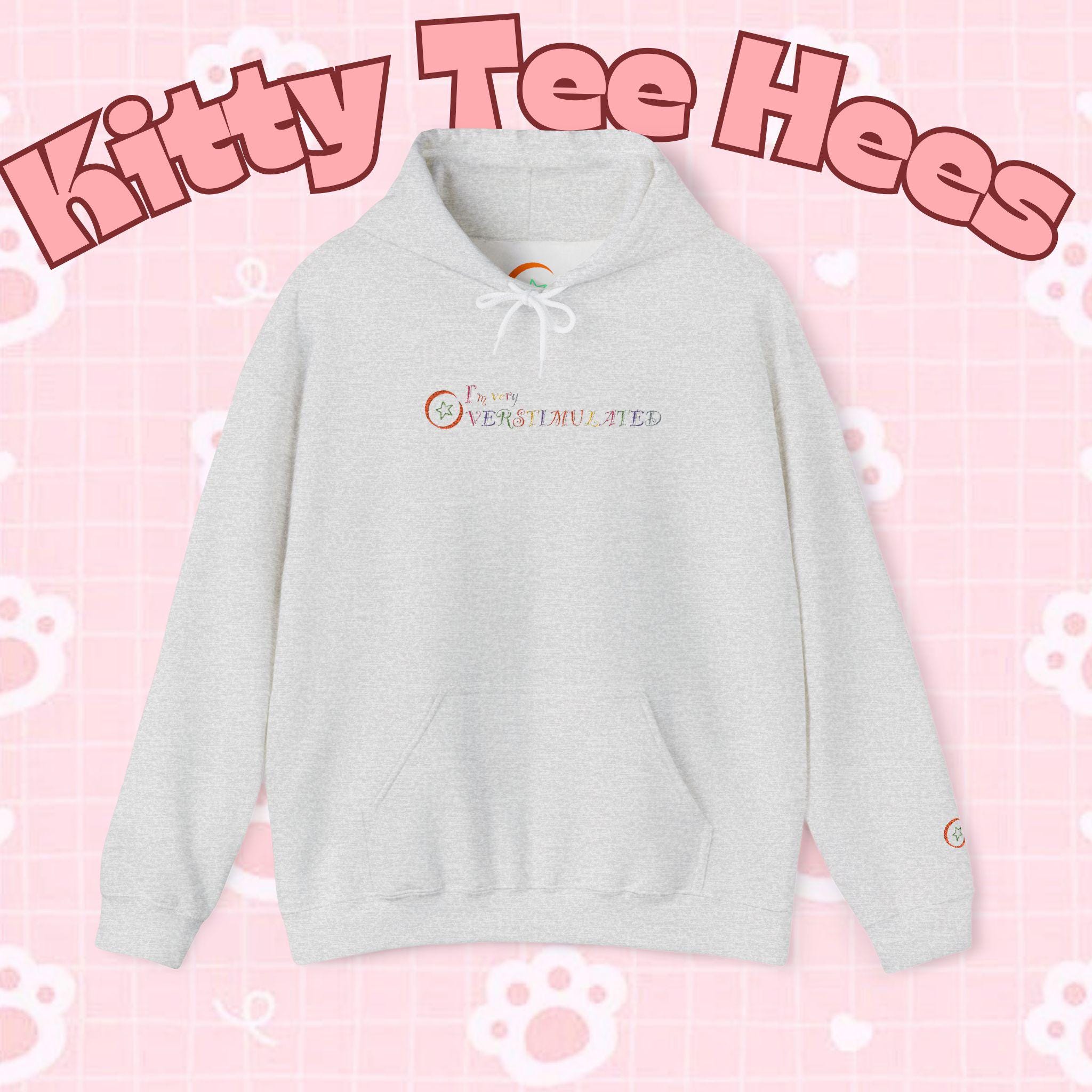 Overstimulated funny hoodie, cool Christmas hoodie, cozy gift, lonely fashion. - Kitty TeeHees