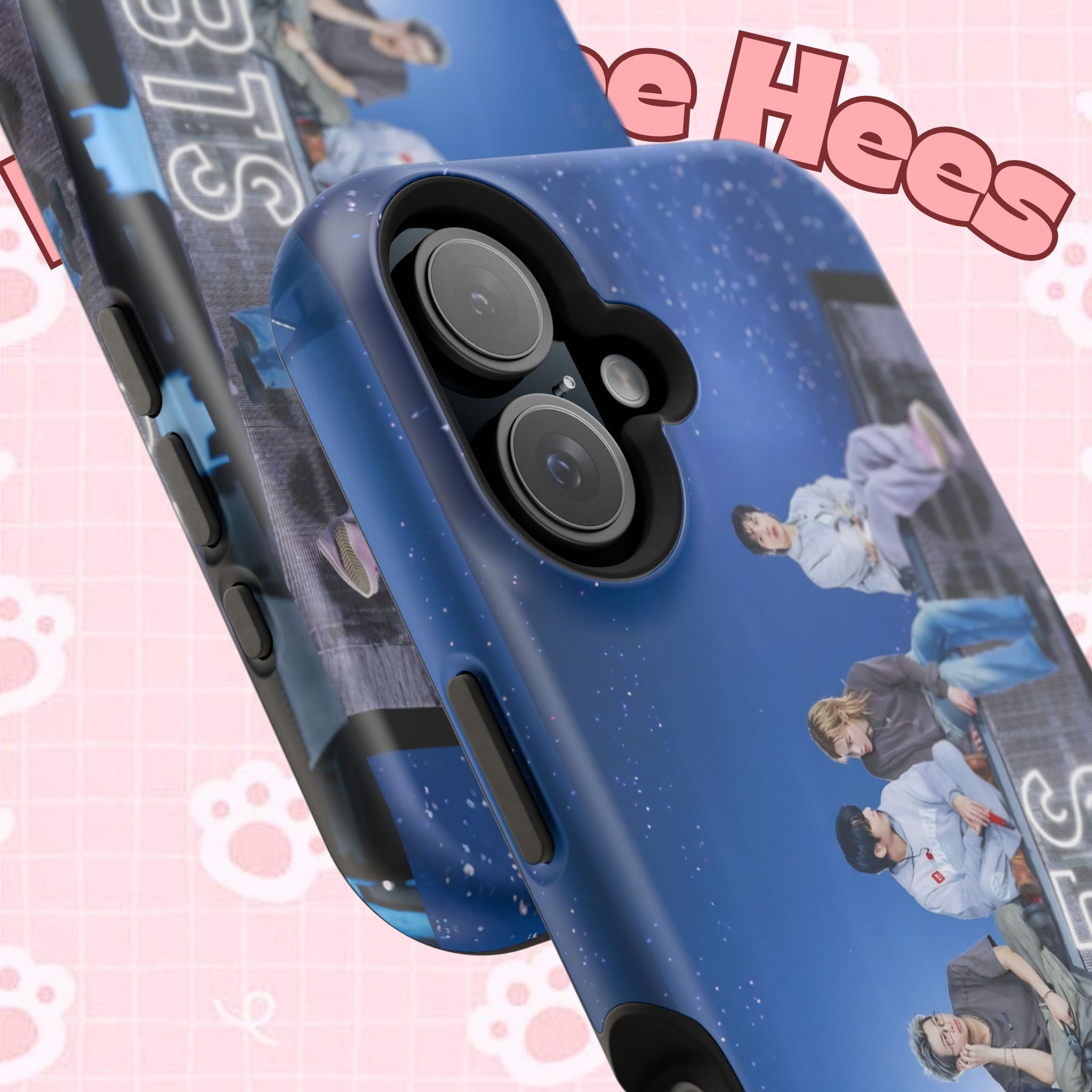 Printify BTS Bangtan World Tour Arirang impact-resistant phone case for iPhone 17 and Samsung 26 Ultra, featuring vibrant tour design.