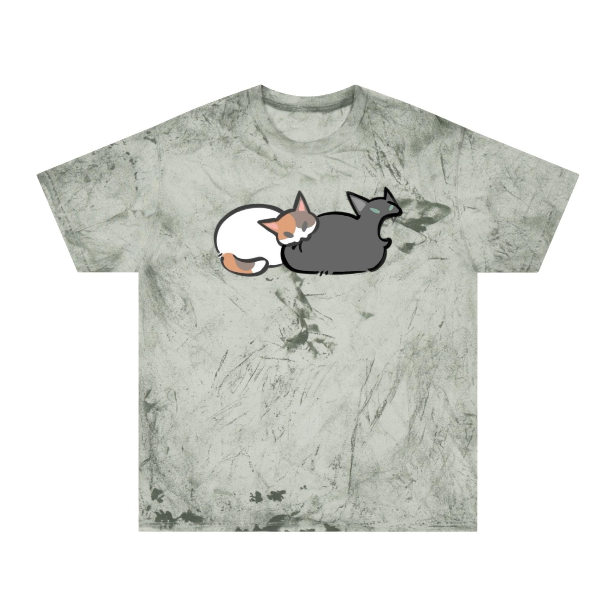 Color Blast Cat T-Shirt, Soft Cotton Tee for Cat Lovers - Kitty TeeHees