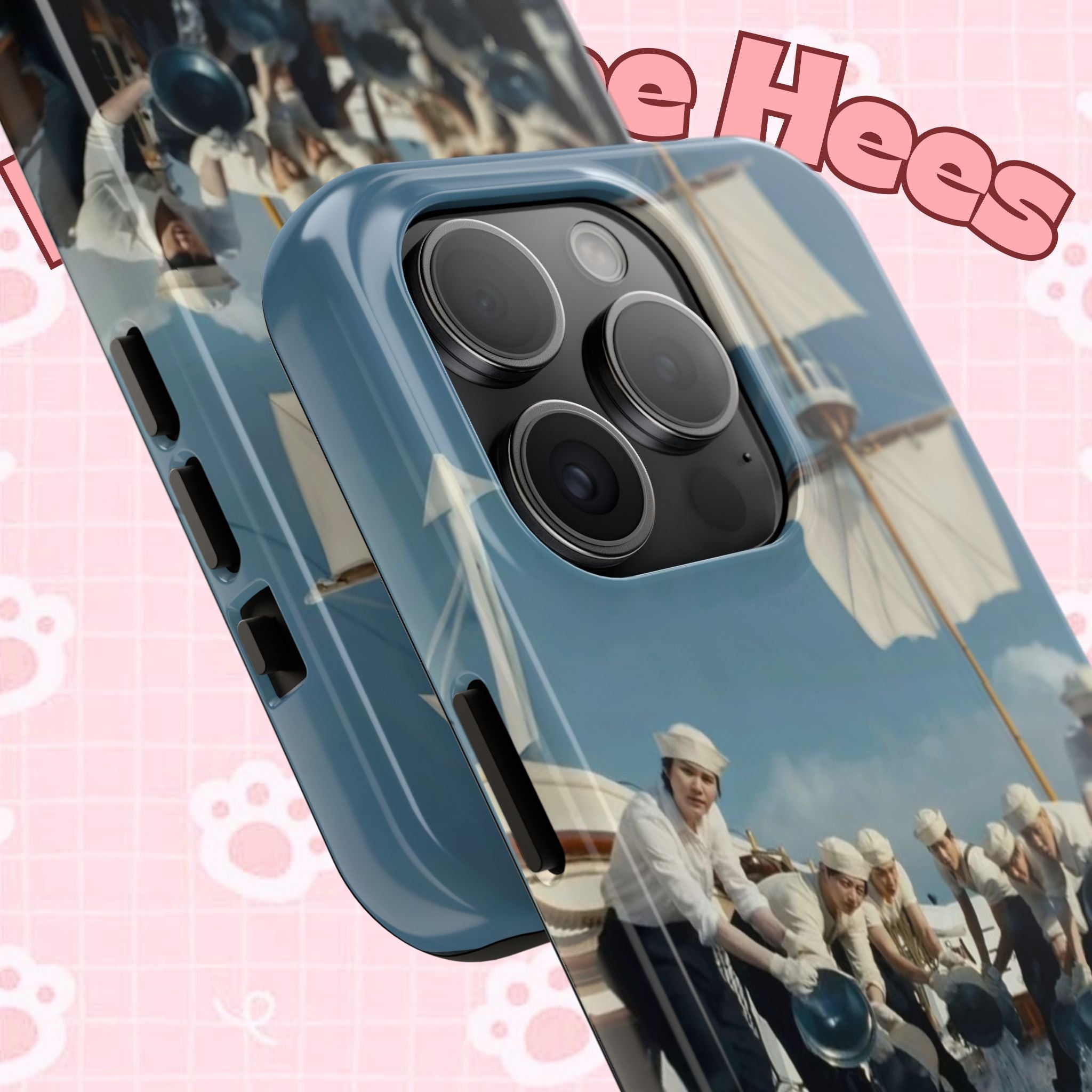 Cute Sailor BTS phone case featuring K-pop design, ideal for BTS Arirang fans, with colorful sailor-themed artwork.