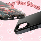 K-Pop BTS Bangtan phone case featuring fanmade BTS concert design, impact-resistant Printify phone case with band photo artwork