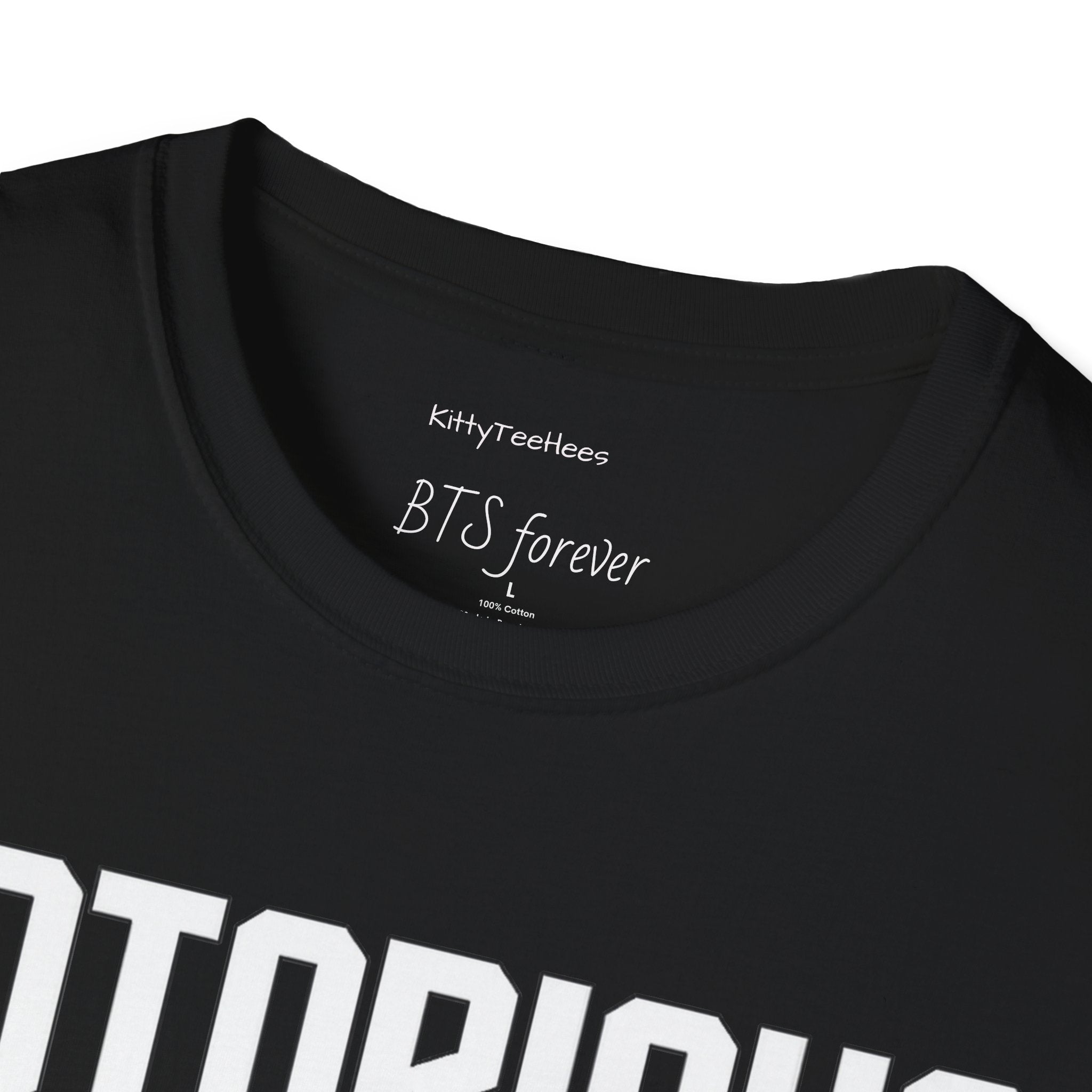 Printify BTS Jungkook Notorious SWG T-Shirt featuring a classic no more dreams era design, casual BTS concert tee for fans