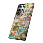 Printify cute cat framed iPhone 17 case with stylish pet portrait design, perfect for cozy living room pet lovers.