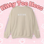 Lavender BTS Logo arirang crewneck sweatshirt by Printify featuring band logo and K-pop design, cozy concert sweater for fans.