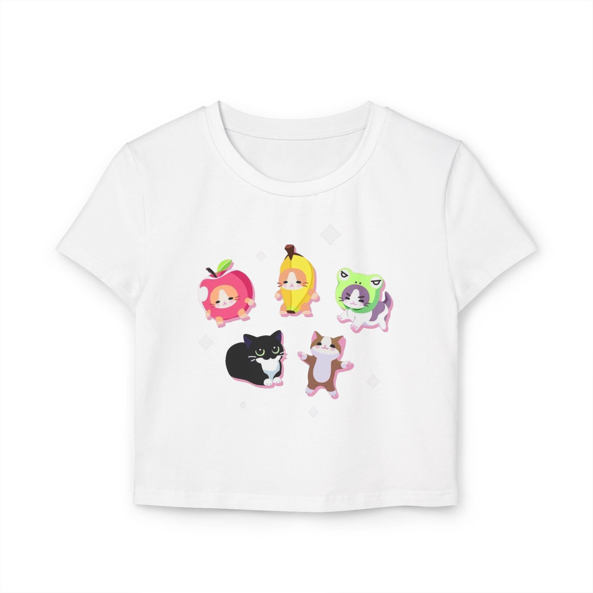 Meme Cat Baby Tee, Organic Cotton Slim Fit Summer Top - Kitty TeeHees