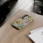 Printify cute cat pet portrait iPhone 17 phone case with cozy living room design, stylish and protective phone accessory.