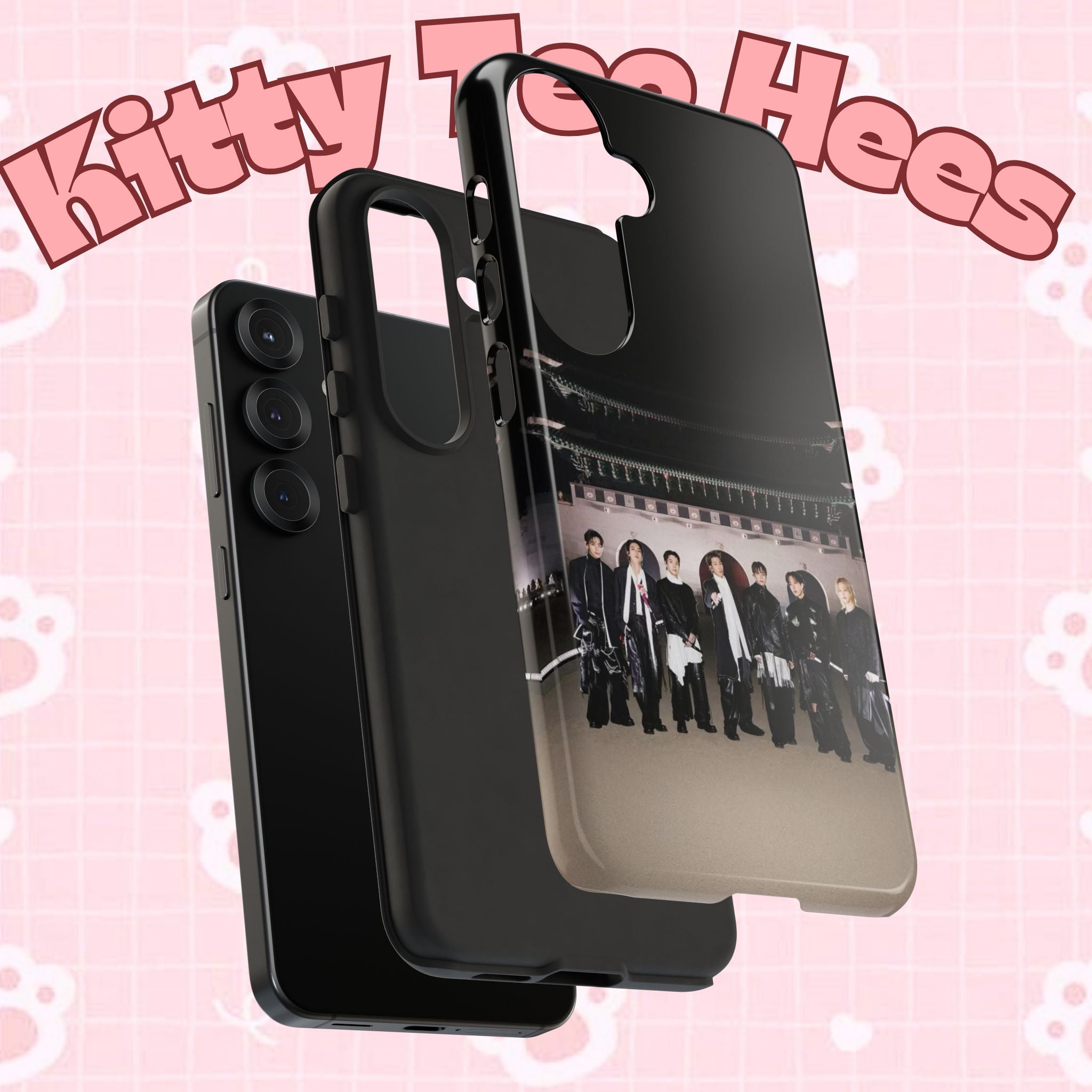 BTS Arirang and Swim Comeback phone case for iPhone, featuring K-pop BTS design on a durable Printify Samsung case.