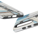 BTS Arirang swim-themed phone case for iPhone 17 and Samsung, tough concert-themed case with Bangtan Boys design by Printify.