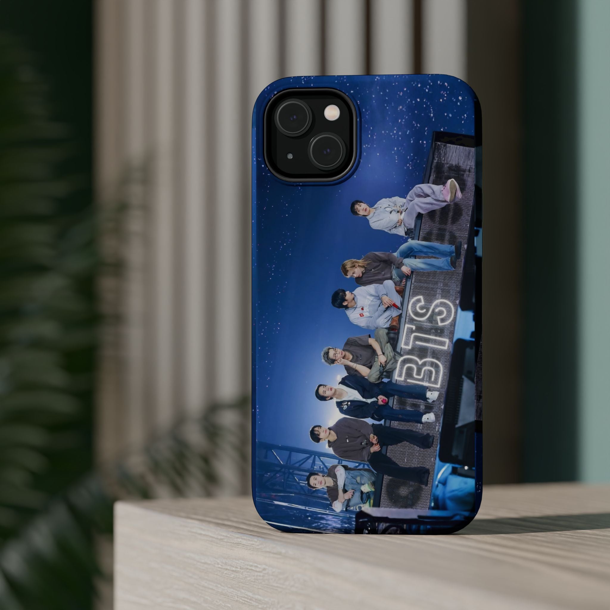 Impact-resistant BTS Bangtan World Tour Arirang phone case for iPhone 17 and Samsung Galaxy S26 Ultra by Printify.
