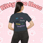 Colorful BTS kidcore T-shirt featuring Bangtan Boys K-Pop group photo, women's festival crop top by Printify.