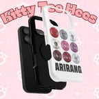 Impact-resistant phone case featuring Bangtan Arirang BTS vinyl record grid design, ideal for BTS fans.