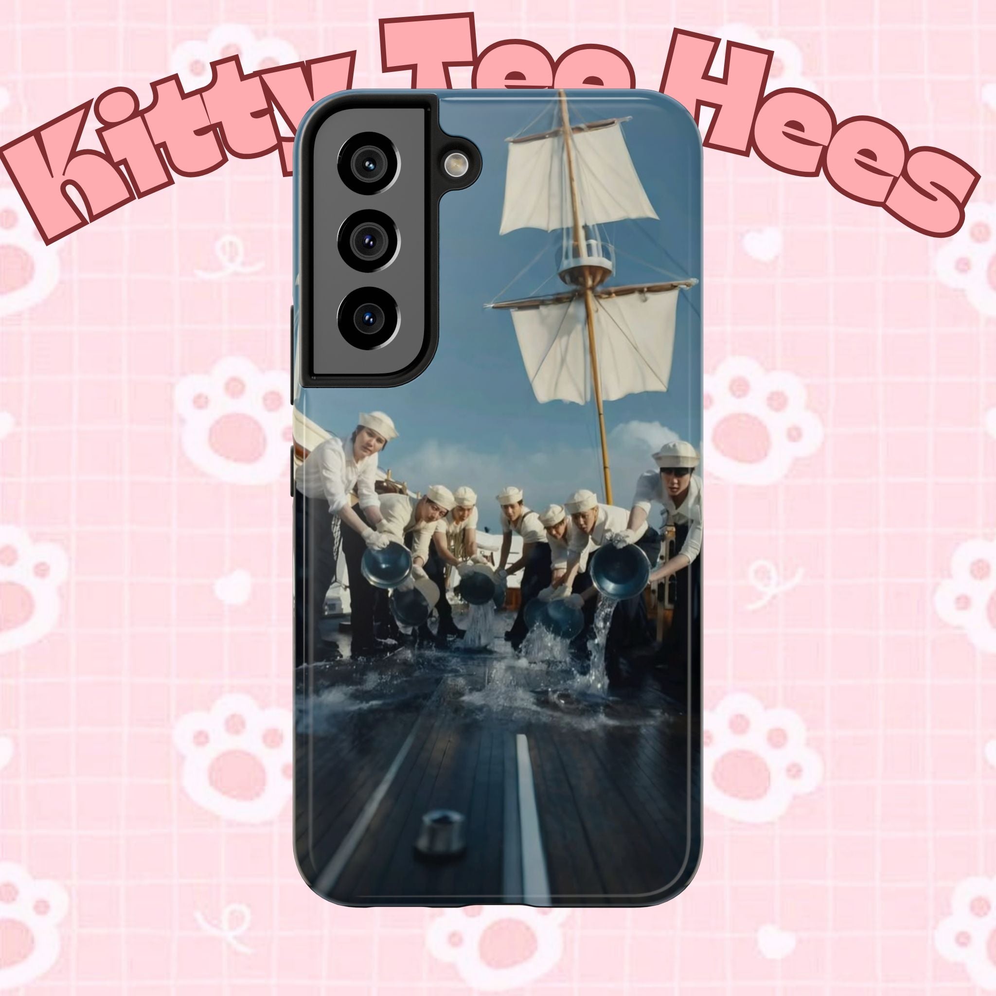 Cute Sailor BTS phone case featuring K-pop band BTS Arirang design, perfect for fans of BTS concert and K-pop accessories.