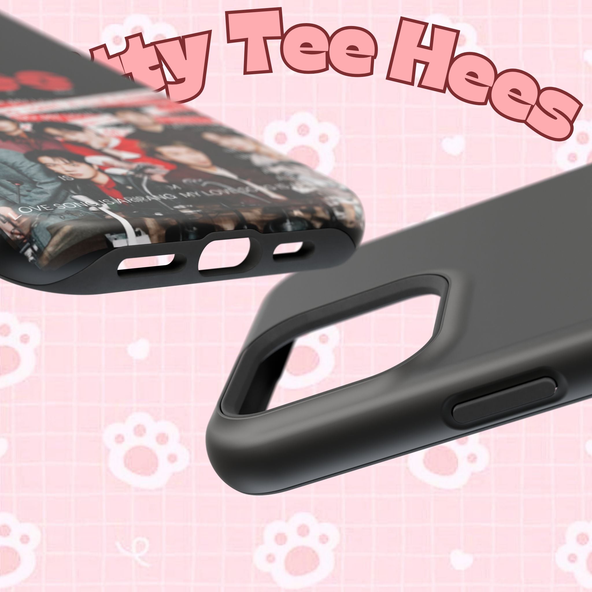 Printify BTS ARIRANG K-Pop phone case featuring Bangtan Boy Band fanmade design, impact-resistant protective cover for smartphones.