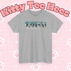 Printify BTS swim graphic T-shirt featuring Arirang BTS pool design and "I could spend a lifetime watching you swim" text.
