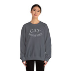 Printify cat mom sweatshirt featuring a cute animal print, perfect for feline parents and pet lovers during Christmas 2025.