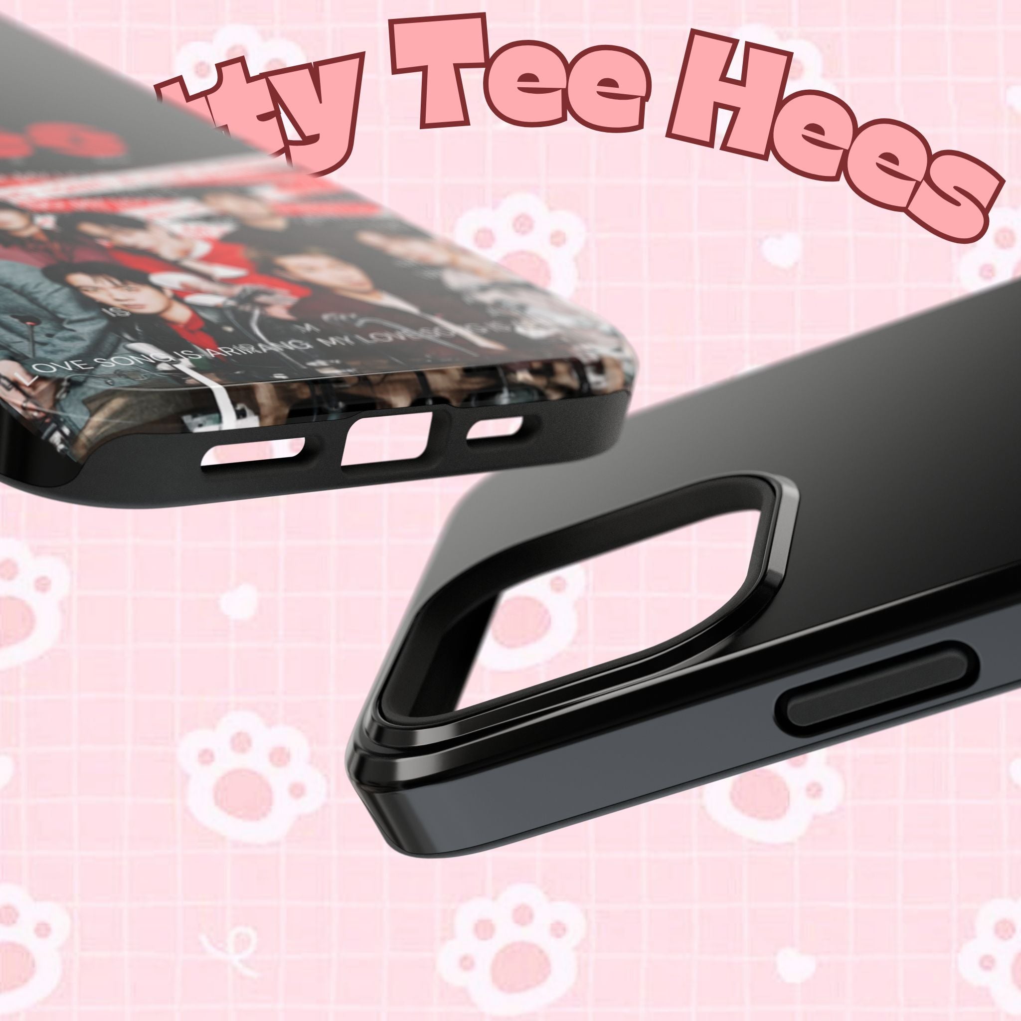 Custom BTS Bangtan phone case featuring concert fanmade art, impact-resistant design, ideal for K-pop fans and BTS Arirang merchandise.