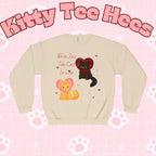 Cats in Love Crewneck Sweatshirt, cat perspn hoodie, Cozy Cat Lover Fashion, catlady sweater - Kitty TeeHees