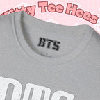 Printify BTS classic T-shirt featuring a simple outline design of Bangtan Boys, perfect for K-pop fans.