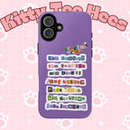 Custom BTS member names phone case featuring Jungkook, Jimin, and Rap Monster for iPhone 17, with a tough protective design.