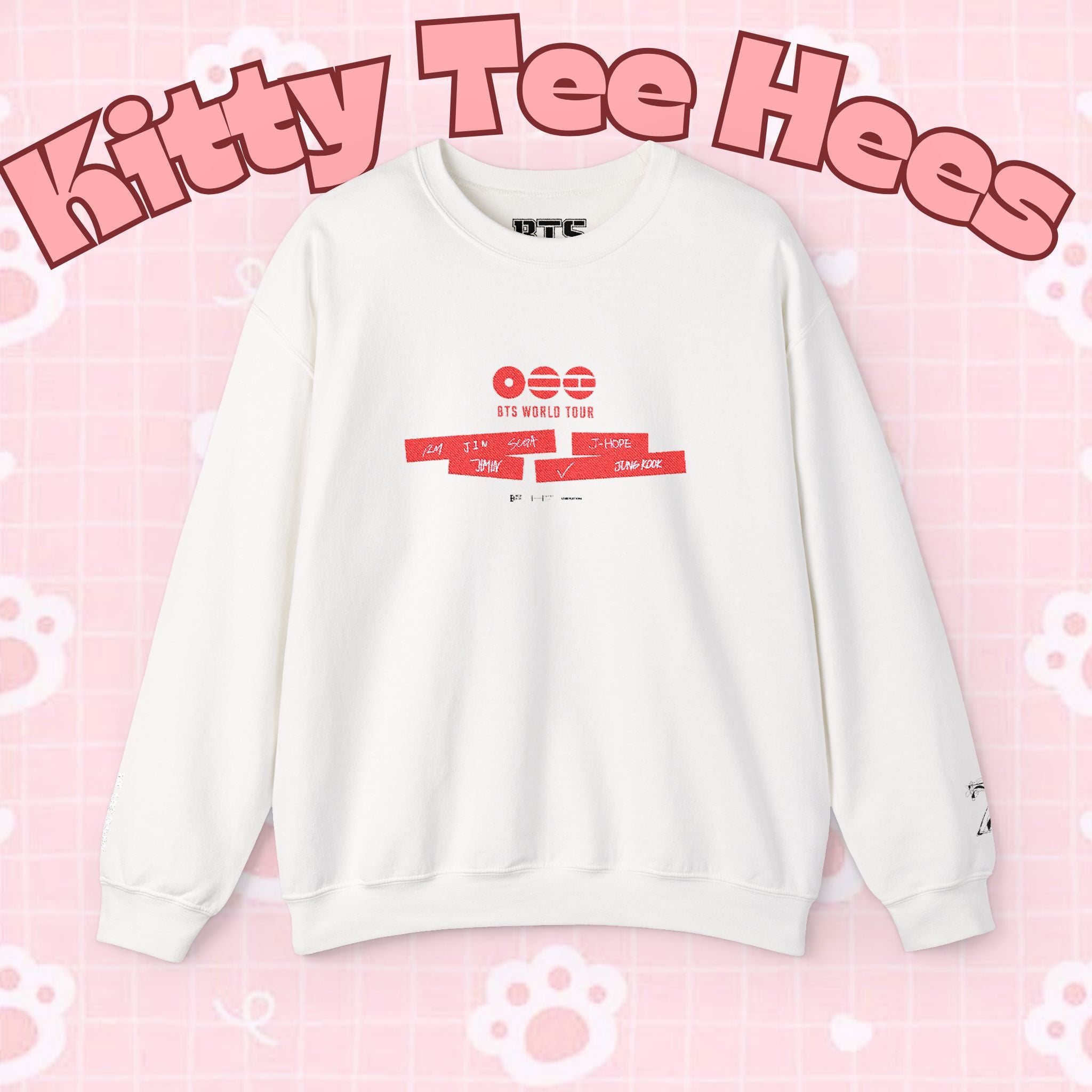 BTS ARIRANG 2026 comeback sweatshirt by Printify, featuring concert tour design on a cozy pullover.