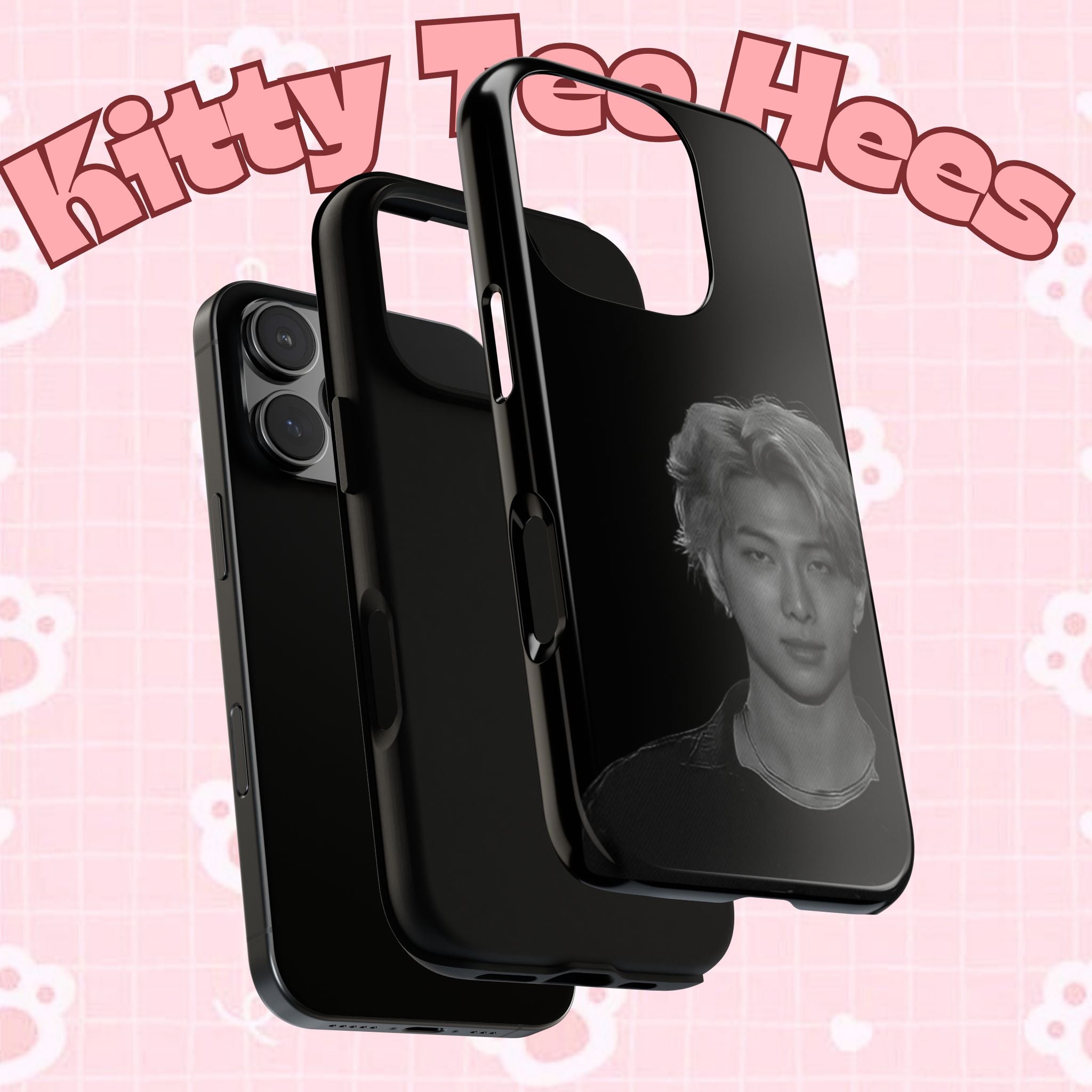Namjoon BTS concert iPhone case by Printify, featuring a rugged design and custom artwork for phone protection.