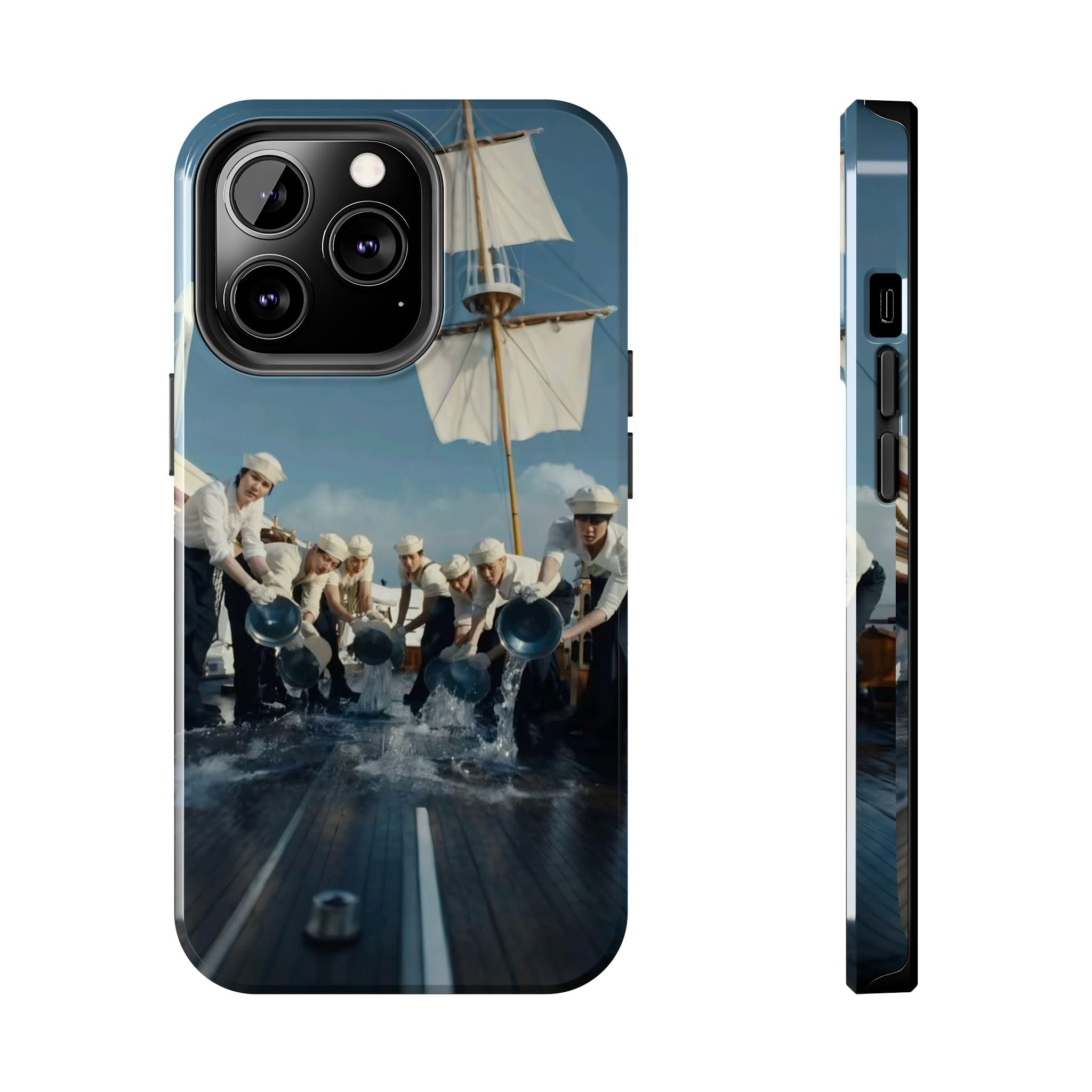 Cute Sailor BTS phone case featuring BTS Arirang design, perfect for K-pop fans, with vibrant colors and detailed artwork.