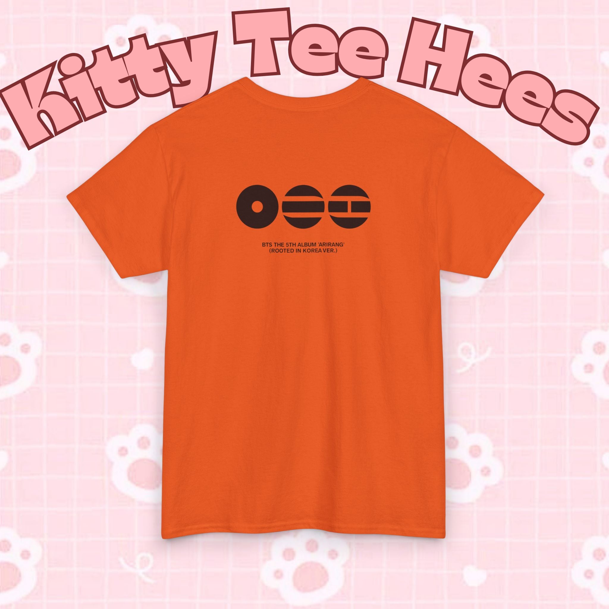 K-Pop inspired BTS Arirang Bangtan concert T-shirt featuring graphic design, perfect for BTS world tour fans.