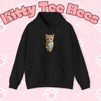 Funny Standing Cat Hoodie, Pet Lover Sweatshirt - Kitty TeeHees