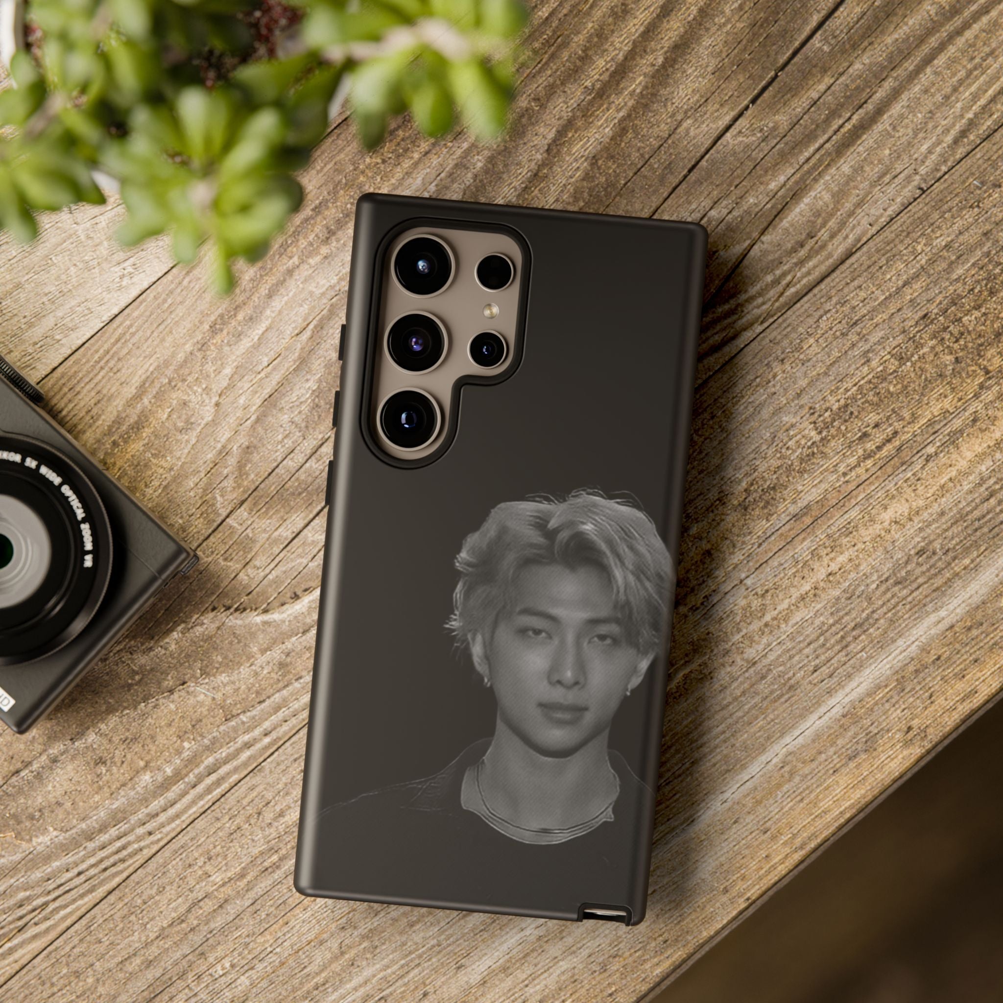 Namjoon BTS concert-themed iPhone case from Printify, featuring a durable protective design with concert graphics.
