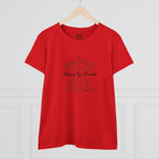 Printify Merry Go Round BTS Arirang 2026 album carousel sketch T-shirt with lyric script back print and graphic design.