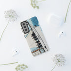 BTS Arirang swim themed phone case for iPhone 17 and Samsung, tough Bangtan concert case with BTS logo and vibrant design