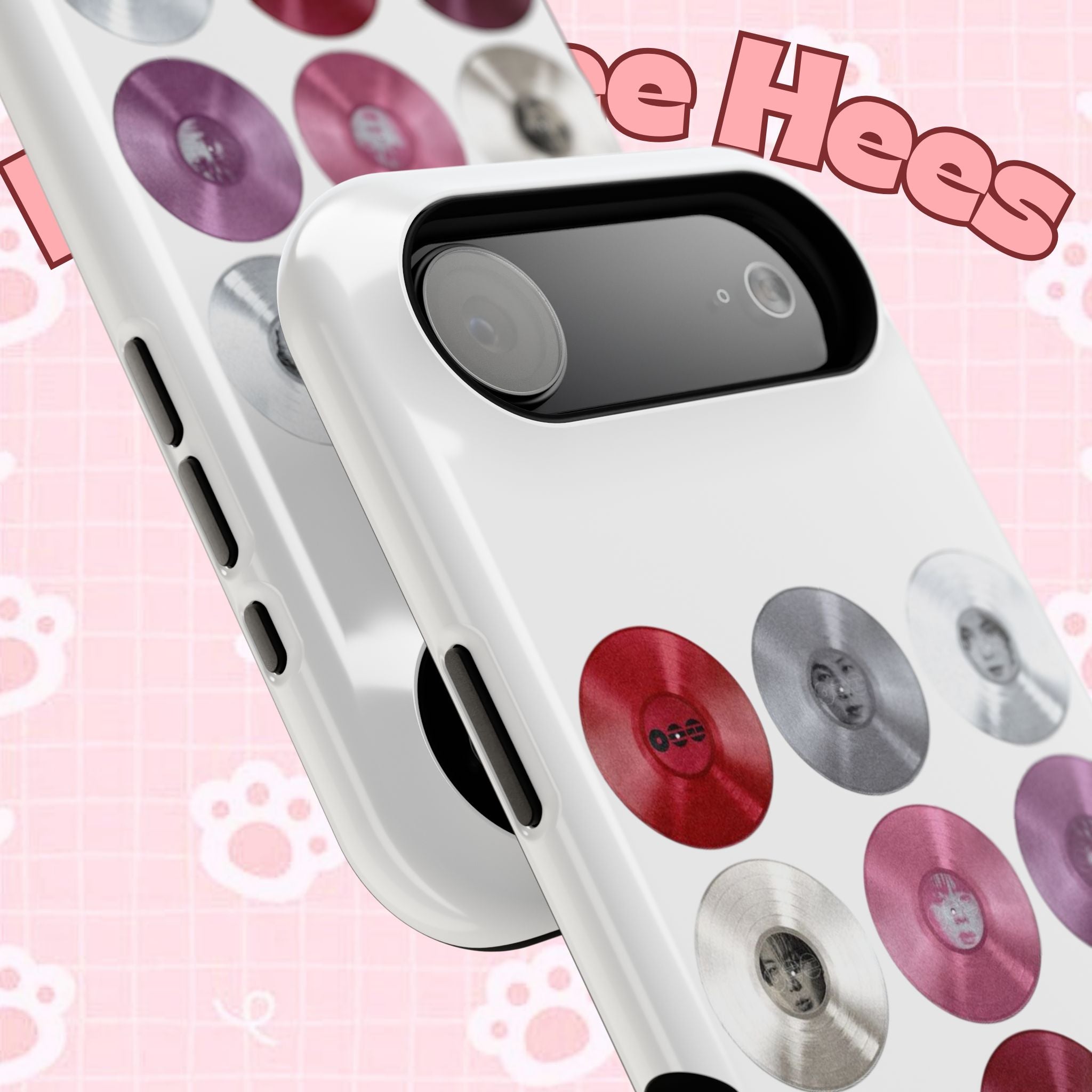 Printify Bangtan Arirang BTS vinyl record grid phone case, impact-resistant silicone cover with BTS Arirang fan merch design.