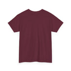 Black BTS logo T-shirt by Printify featuring a minimal Bangtan emblem on the front, casual K-pop band shirt for fans.