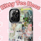 Pastel BTS collage phone case with hot air balloon and K-Pop photo design for iPhone and Samsung models.