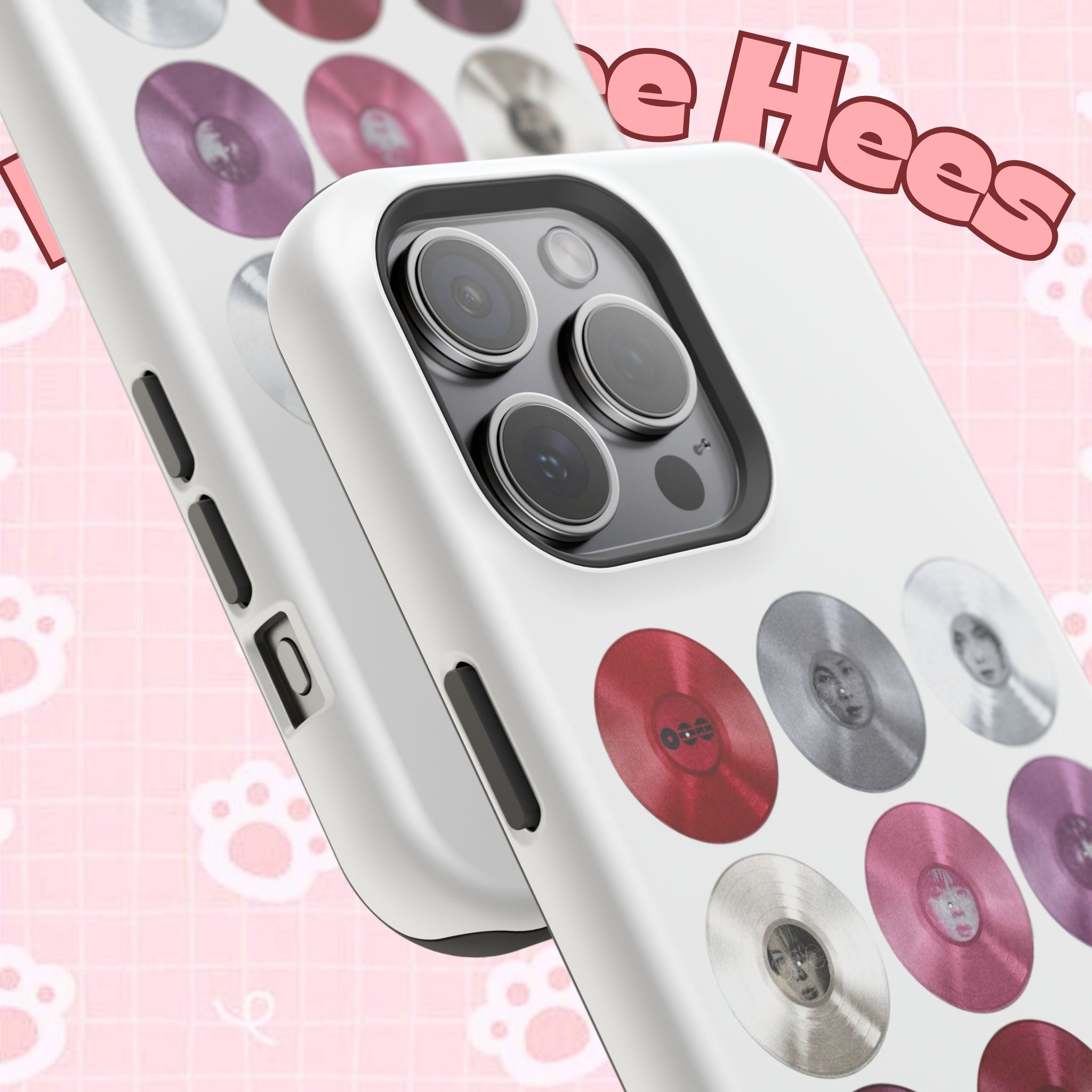 Printify Bangtan Arirang BTS vinyl record grid phone case, impact-resistant cover with cool fan design featuring BTS Arirang logo.