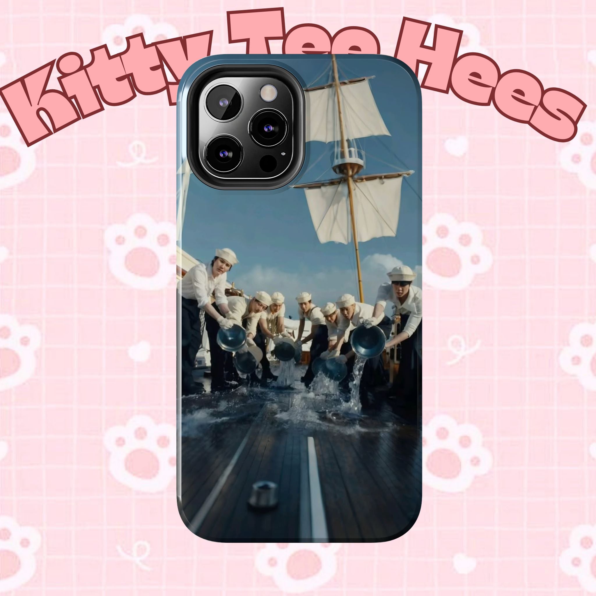 Cute Sailor BTS phone case with K-pop design featuring BTS Arirang graphics, perfect for BTS fans and concert enthusiasts.
