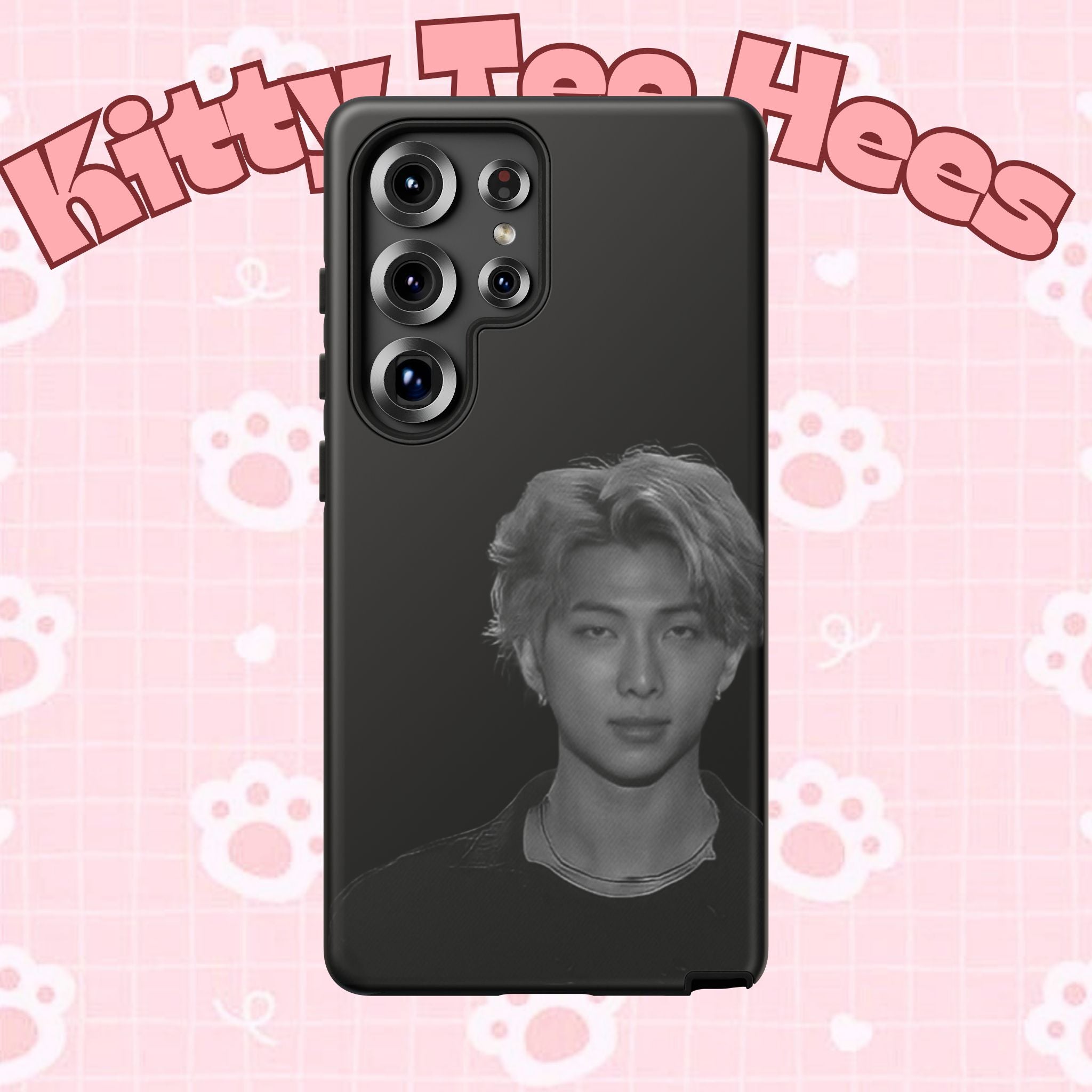 Namjoon BTS concert-themed iPhone case by Printify, featuring a durable protective design with custom artwork.