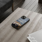Clear impact-resistant phone case featuring Bangtan and cute K-pop design, compatible with smartphones.