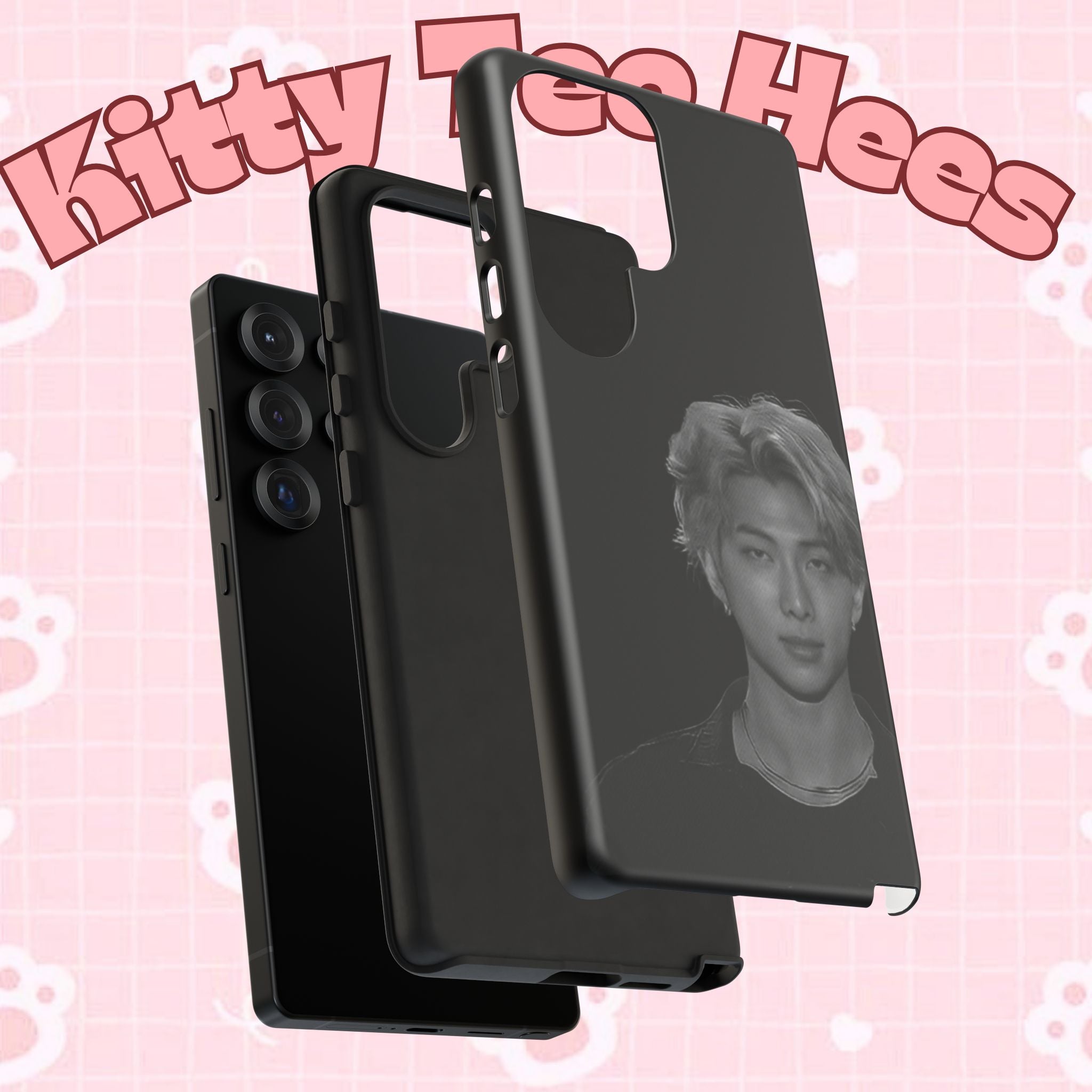 Namjoon BTS concert-themed iPhone case by Printify, durable phone protector with vibrant design featuring BTS artwork.