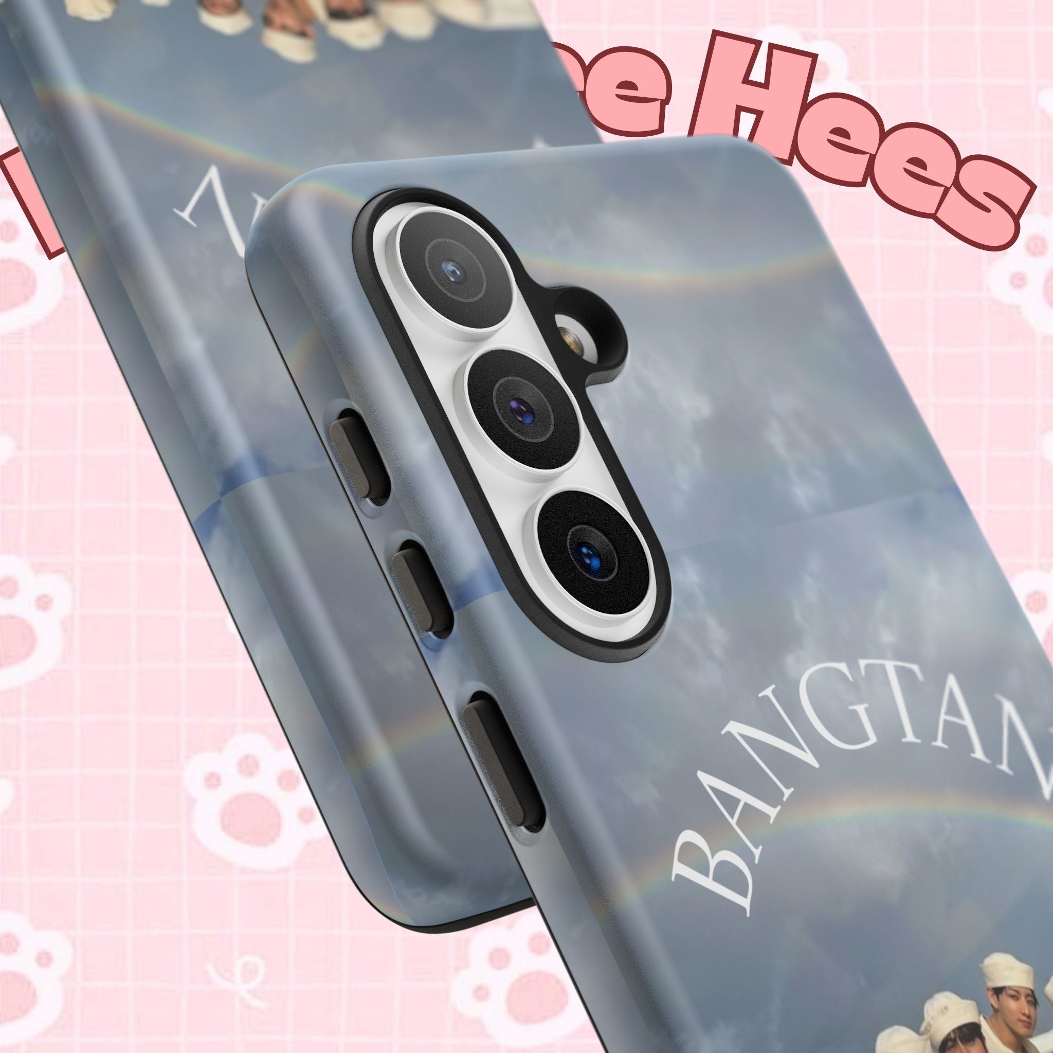 Cute Sailor BTS phone case by Printify featuring Bangtan Sailor design for iPhone and Samsung smartphones.