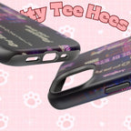 Neon Korean script BTS phone case for iPhone and Samsung, impact-resistant, featuring Bangtan Sonyeondan branding.