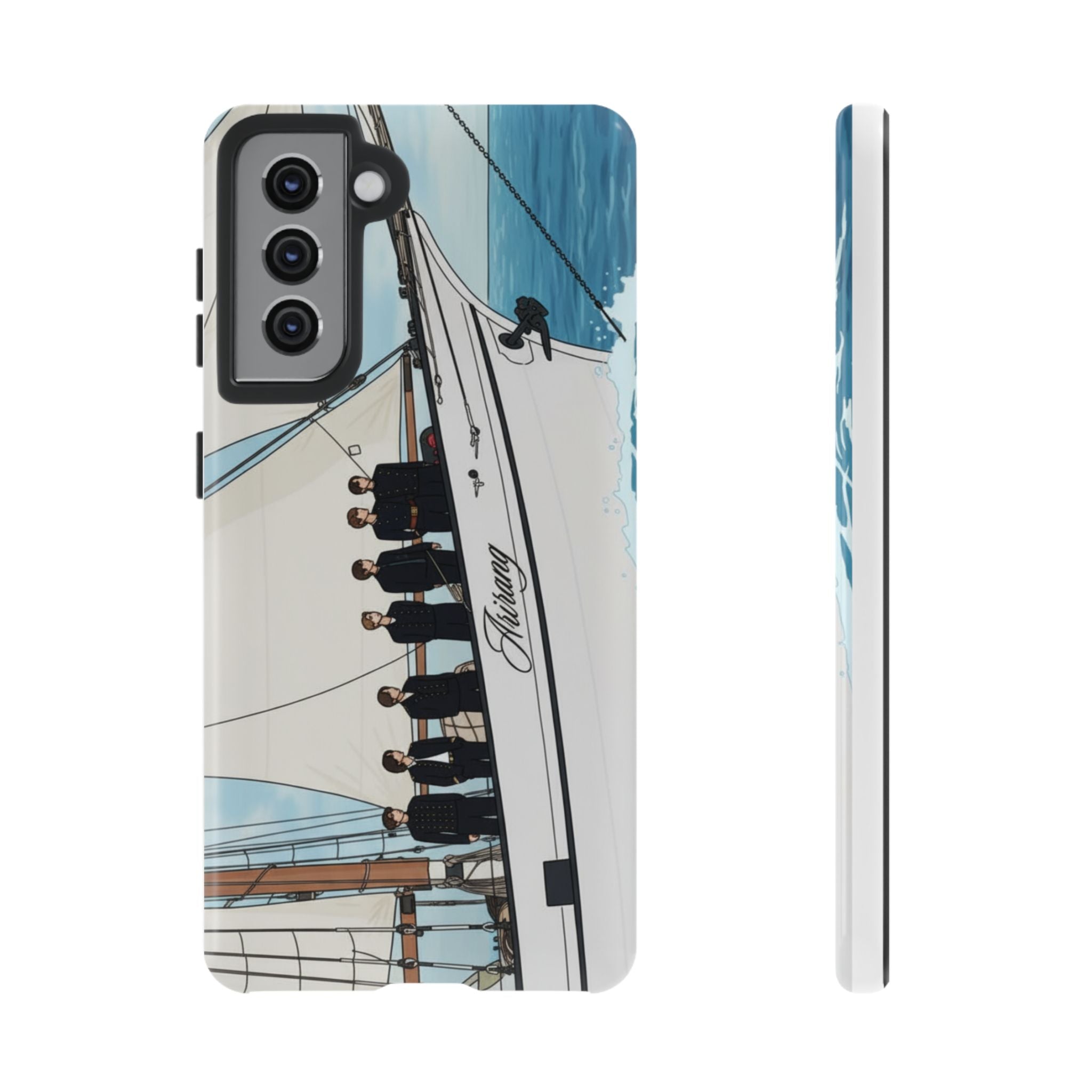 Printify BTS Swim phone case for iPhone 17 and Samsung, featuring Bangtan Boys concert design and durable Tough Case protection.
