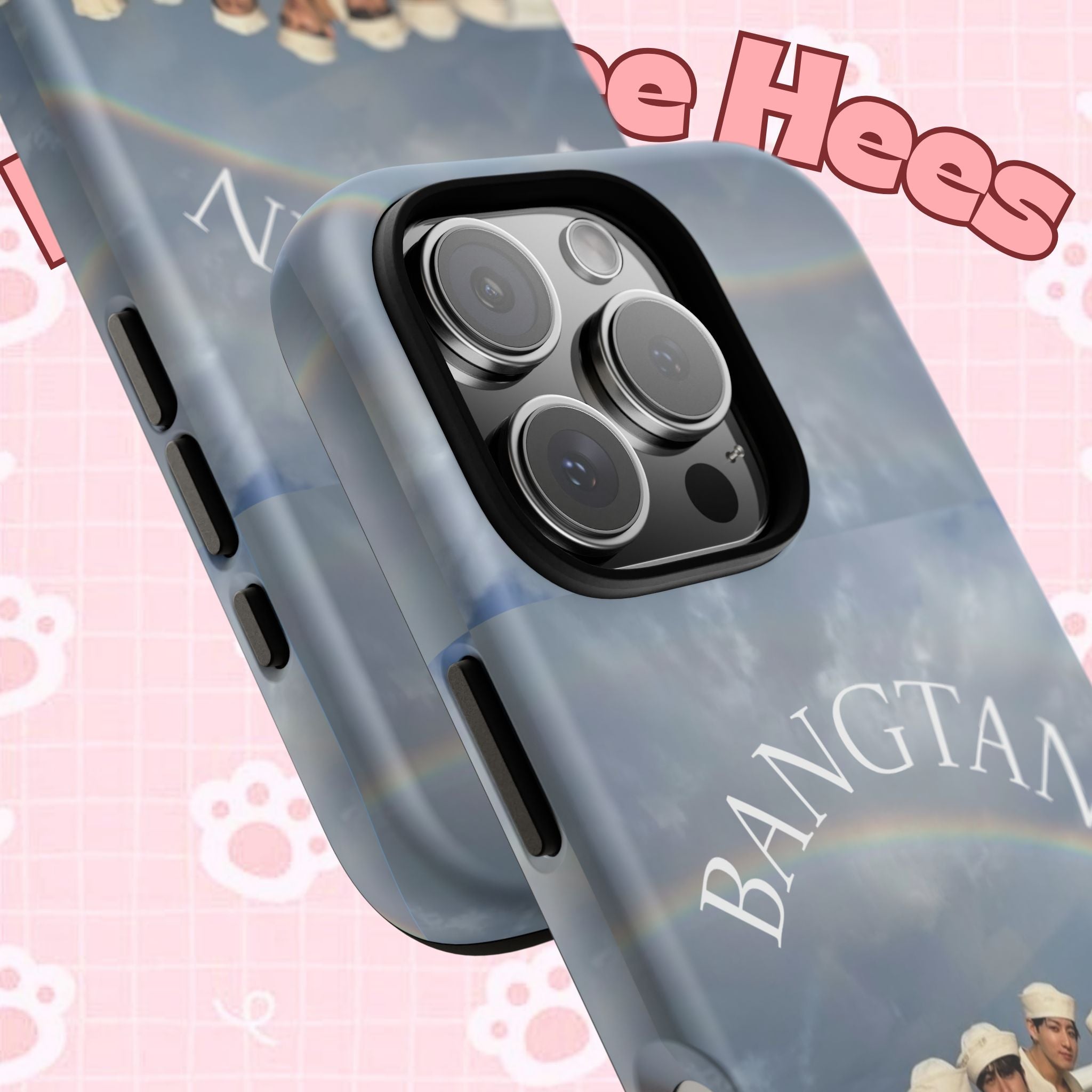 Cute Sailor BTS Swim phone case for iPhone and Samsung, featuring Bangtan Sailor design by Printify.