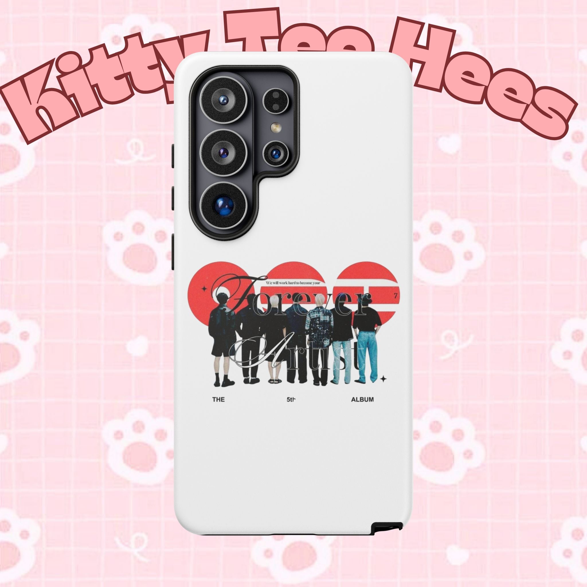 BTS Concert Phone Case with 'Bangtan Arirang' design for iPhone and Samsung, featuring colorful K-Pop artwork and logo.