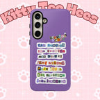 Printify BTS member names phone case for iPhone 17 featuring Jungkook, Jimin, and Rap Monster in a tough case design.