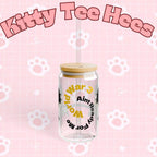 Kitty Decor Sipper Glass: Fun Drinkware for Cat Lovers - Kitty TeeHees